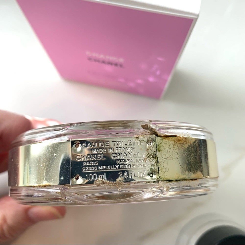 Chanel empty chance eau tendre perfume, bottle, and box - Picture 8 of 10